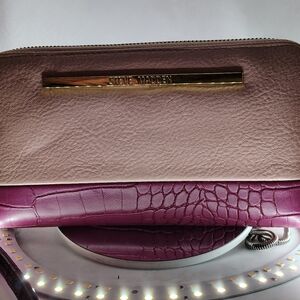 Steve Madden Two-Tone Pink and Purple Clutch